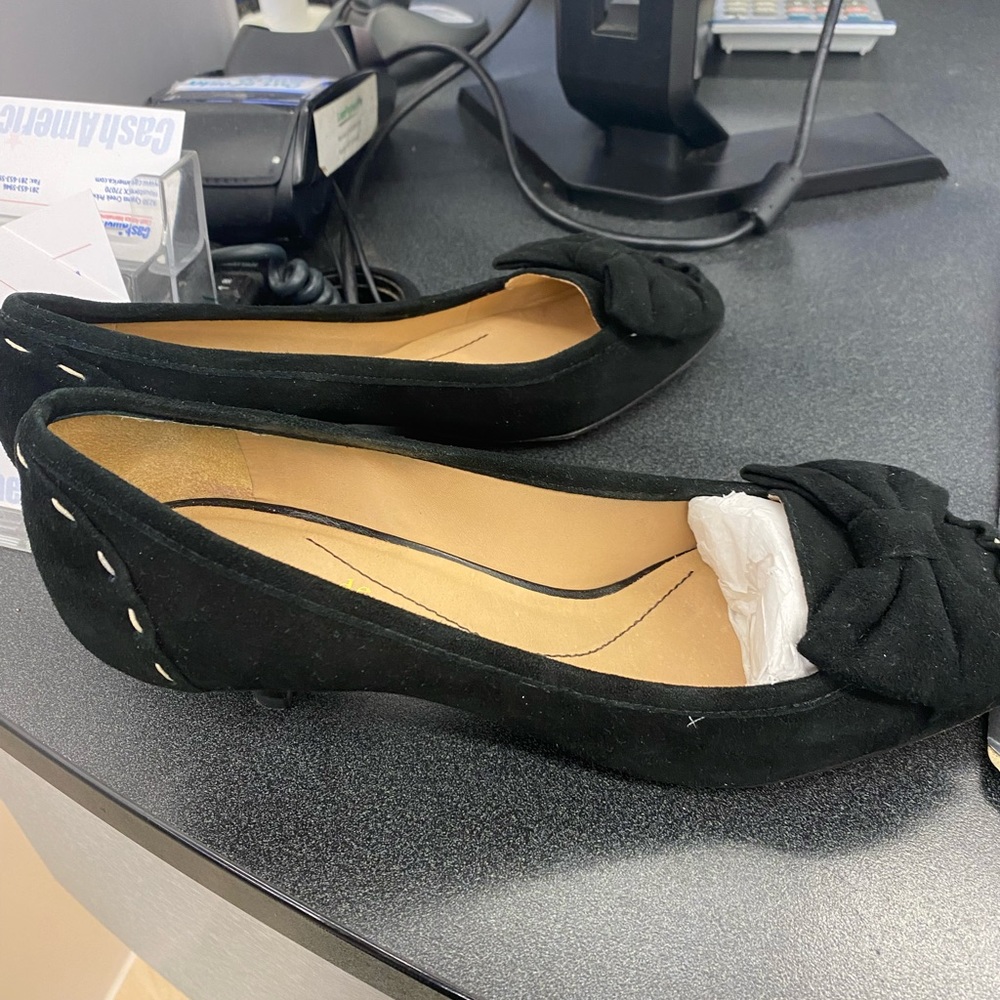 New Kate spade suede high heels size 8w